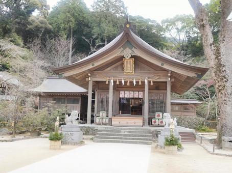 太宰府・竈門神社の神聖な風景と伝統建築 竈門神社,太宰府市,福岡県の写真素材