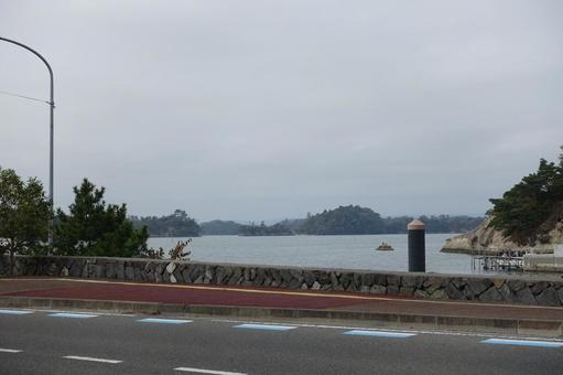 曇天の日本三景松島 日本三景松島,松島,宮城の写真素材