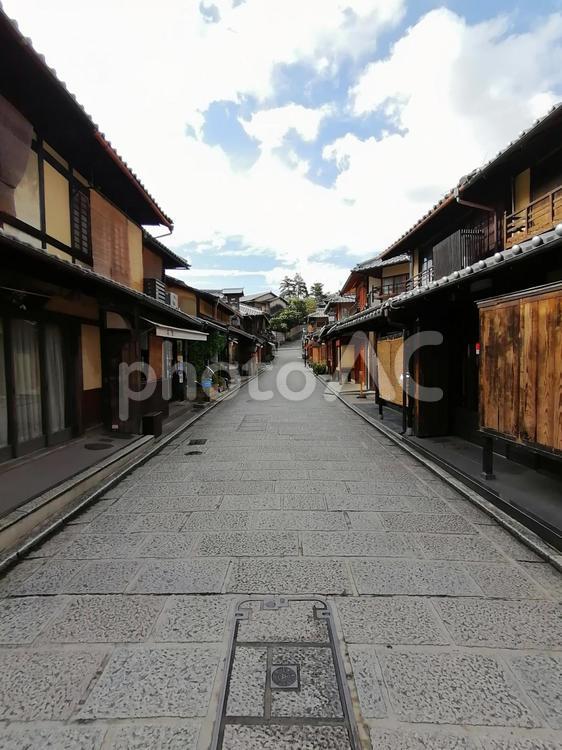 二年坂　二寧坂　縦位置 二年坂,二寧坂,三年坂の写真素材