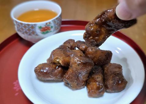 黒糖かりんとう 黒糖かりんとう,かりんとう,黒糖の写真素材