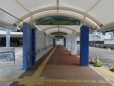 伊豆大島　岡田港 岡田港,伊豆大島,伊豆諸島の写真素材