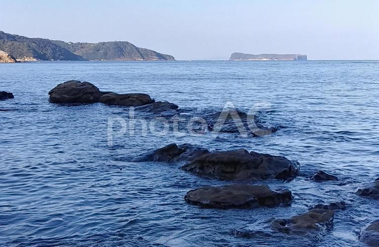 磯際 海,釣り,海釣りの写真素材
