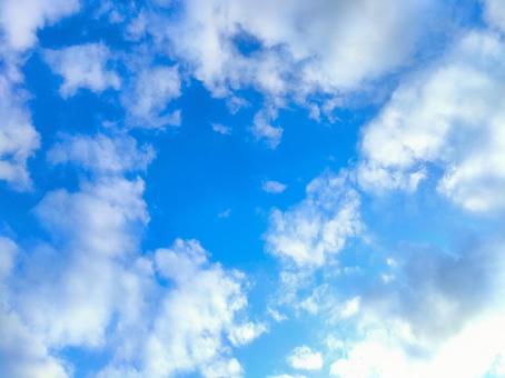 青空と雲 青空と雲の写真