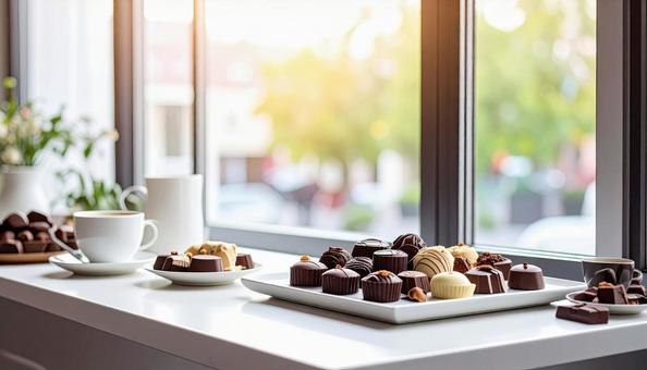 窓辺のチョコレート 窓辺のチョコレートの写真