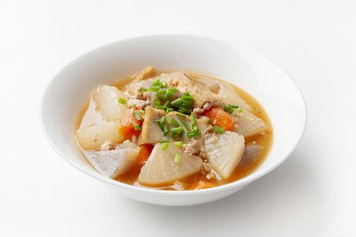 根菜と厚揚げの煮物 根菜と厚揚げの煮物,煮物,根菜の写真素材