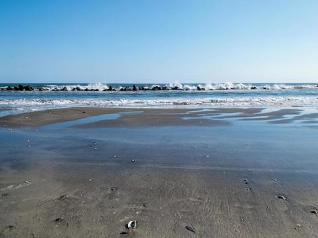 九十九里の海 海,九十九里,ビーチの写真素材