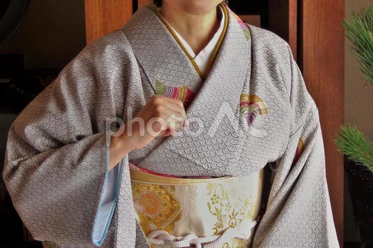 和服の人の上半身 和服,着物,女性の写真素材