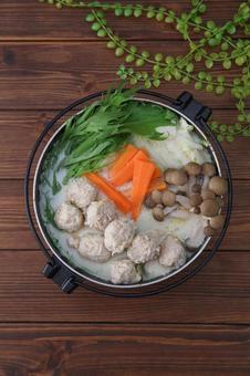 鶏団子鍋 鶏団子鍋 鶏団子鍋,鶏,鍋の写真素材