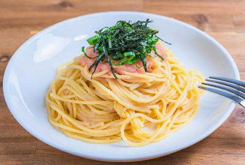 明太子スパゲッティ 明太子スパゲッティ,パスタ,スパゲッティの写真素材