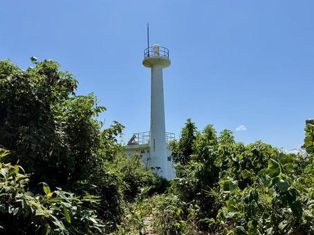 福井県東尋坊雄島の景色 灯台に続く道 福井県東尋坊雄島の景色 灯台に続く道 灯台,獣道,小道の写真素材