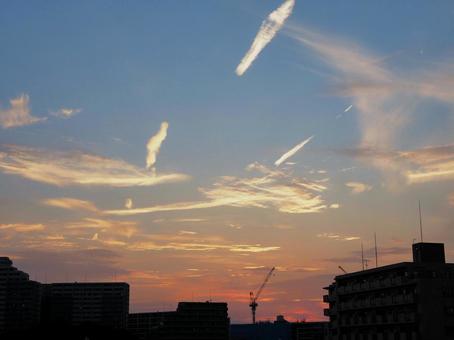 Sunset sky, JPG