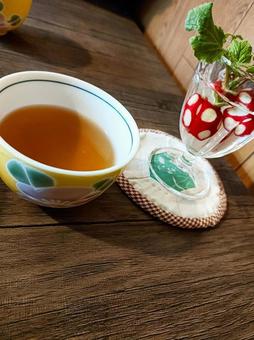 紅茶と可愛いラディシュ ティータイム,お茶,美味しいの写真素材