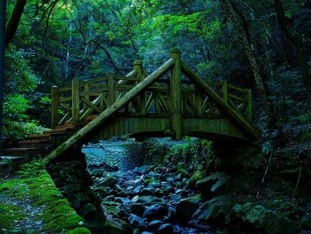 自然の中にある風景(橋) 自然の中にある風景(橋) 橋,自然,苔の写真素材