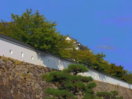 広島県-福山城-月見櫓と石垣 広島県-福山城-月見櫓と石垣 福山城,城,月見櫓の写真素材