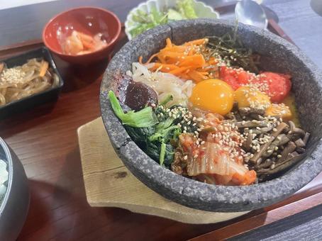 韓国ビビンバ ビビンバ,石焼ビビンバ,食べ物の写真素材