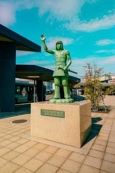 【福井】敦賀駅周辺の石像 敦賀駅,敦賀,福井の写真素材