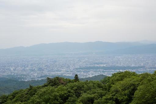 展望台より見える京都の写真