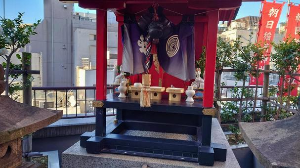 銀座八丁神社朝日稲荷神社 銀座八丁神社朝日稲荷神社 銀座八丁神社,朝日稲荷神社,神社の写真素材