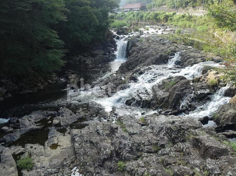 馬門の滝_1 馬門,栃木,滝の写真素材