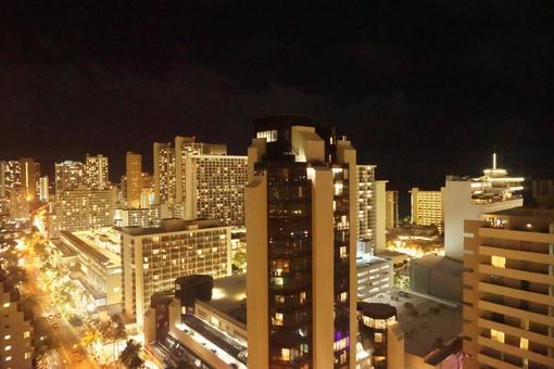 ハワイの夜景 ハワイの夜景の写真