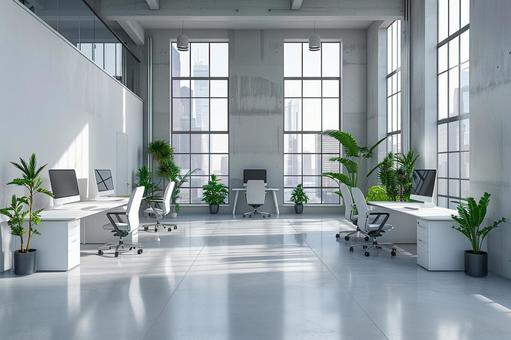 清潔感のあるモダンなオフィスの写真