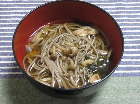 蕎麦 蕎麦 きのこ蕎麦,献立,メニューの写真素材