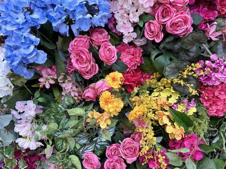 カラフルな花 3 カラフルな花 3 花,薔薇,造花の写真素材