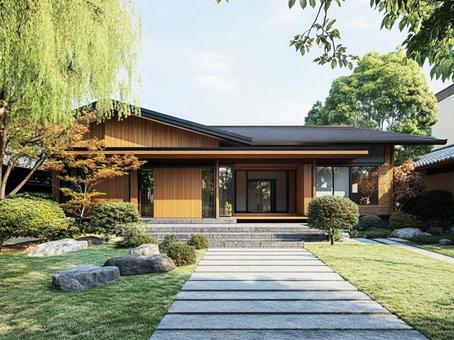 一軒家 住居 家 住宅※AI生成の写真