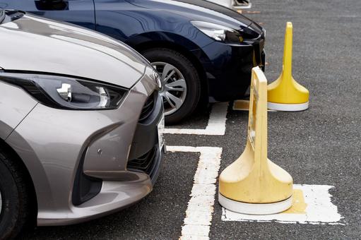 カーシェア カーシェア カーシェア,駐車場,自動車の写真素材
