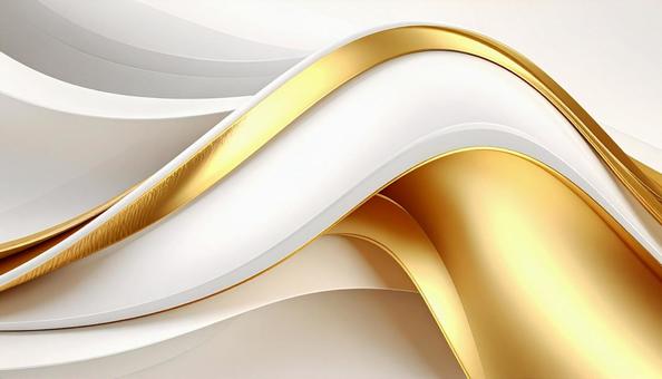 金色と白色の高級感のある生地の写真