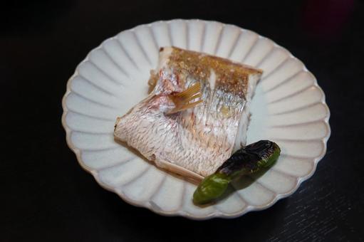 Grilled salted sea bream, JPG