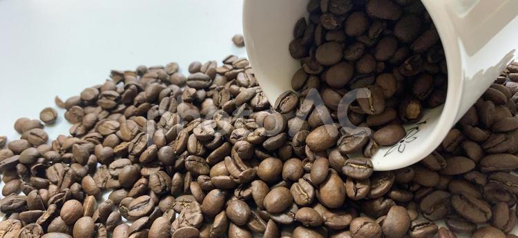 コーヒー豆　珈琲　イメージ　背景2 コーヒー,ブラジル,ジャマイカの写真素材