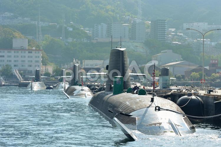 アレイからすこじま　潜水艦 潜水艦,呉,船の写真素材