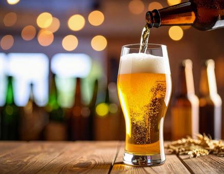 キンキンに冷えたビール 夏 バー4 キンキンに冷えたビール 夏 バー4の写真