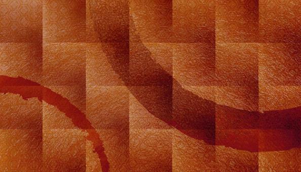 赤茶色の和紙テクスチャと筆ライン柄 和紙,赤,茶色の写真素材