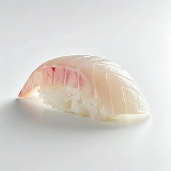 白身魚の握り寿司 白身魚の握り寿司の写真
