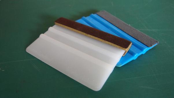 ステッカー・フィルム貼付用のスキージー スキージー,squeegee,貼付けの写真素材