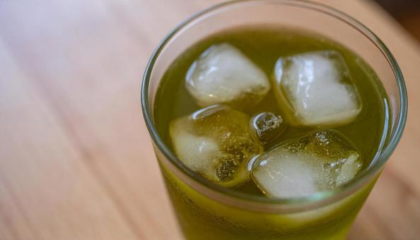 冷たい緑茶 緑茶 夏イメージ お茶 冷たい緑茶 緑茶 夏イメージ お茶の写真