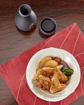 クエのあら煮 あら煮大根 あら炊き クエのあら煮 あら煮大根 あら炊き クエのあら煮,クエ,あら煮の写真素材