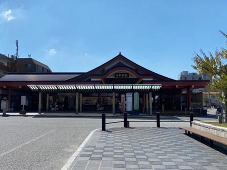 太宰府駅 太宰府駅,駅,駅舎の写真素材
