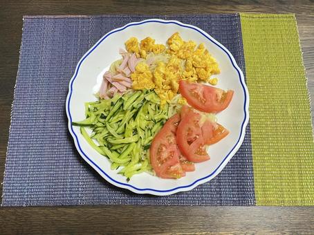 冷やし中華 冷やし中華 冷やし中華,麵,食べ物の写真素材
