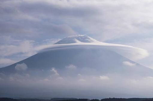 Photo, berg fuji, leer, die sonne, 