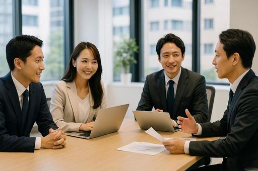 オフィス会議 オフィス会議の写真