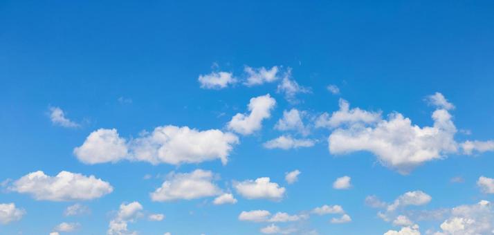 青空と雲 青空と雲の写真