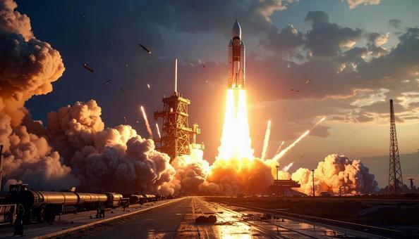 ロケット発射台の写真