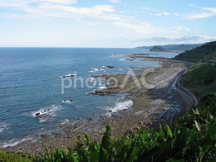 鬼の洗濯板（日南/宮崎） 鬼の洗濯板,宮崎,海の写真素材