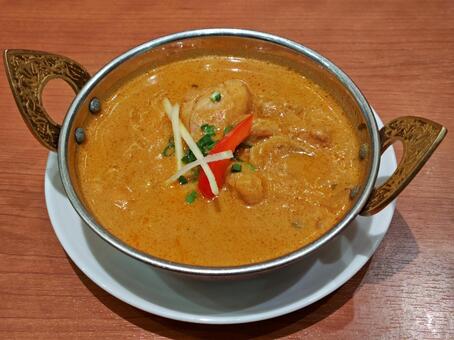 インド料理店のチキンカレー（単品） カレー,ルー,インド料理の写真素材