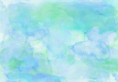 Light blue and green hand-painted background watercolor smudge, JPG Light blue and green hand-painted background watercolor smudge, JPG