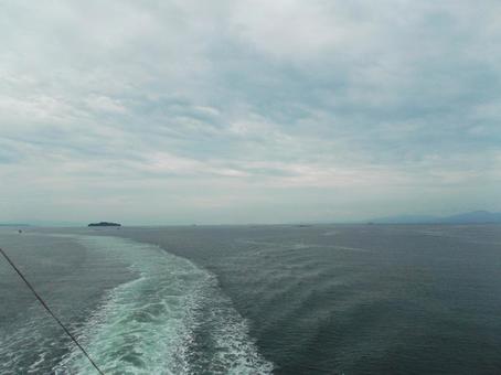 鹿児島の海と空(桜島フェリーから)① 鹿児島の海と空(桜島フェリーから)①の写真