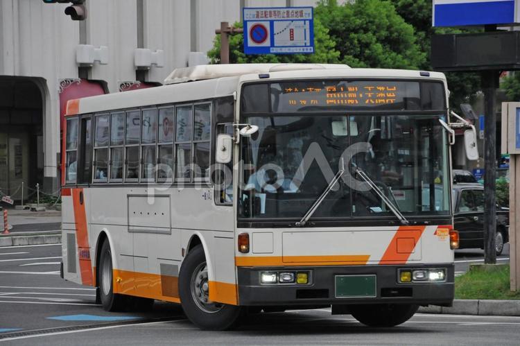 日産ディーゼル　路線バス　下電 大型バス,路線バス,旅行の写真素材